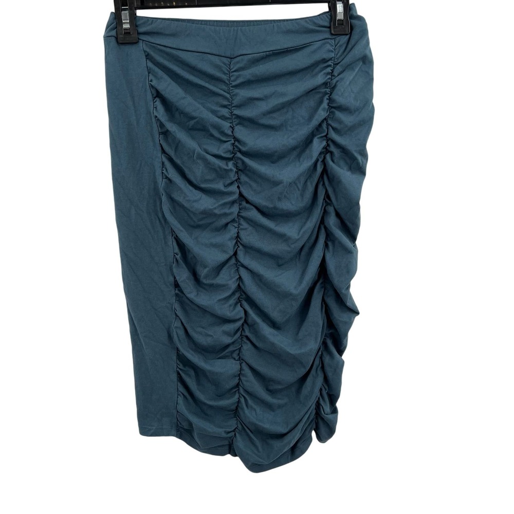 LaMade Blue Rouched Front Skirt Small‎ New